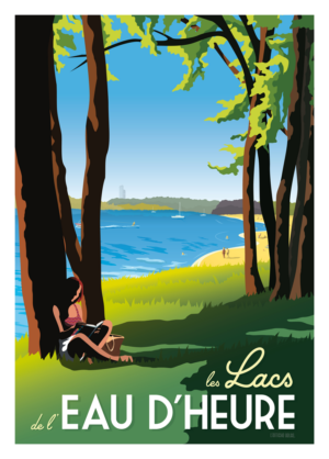 Poster Belgium Lacs de l'Eau d'Heure