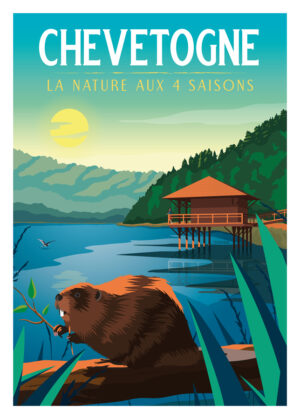 Poster Chevetogne - Nature in the 4 seasons