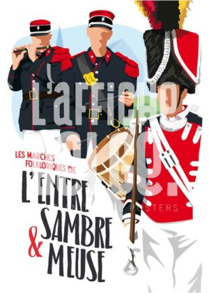 Poster - Les Marches Folkloriques de l'Entre-Sambre-et-Meuse