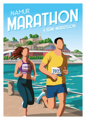 Namur Marathon and Half Marathon poster