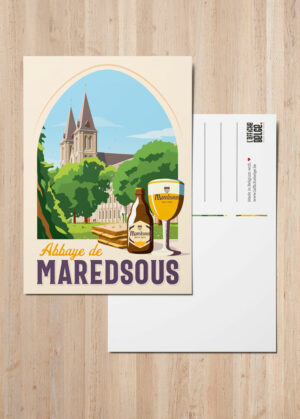 Postcard Maredsous Abbey