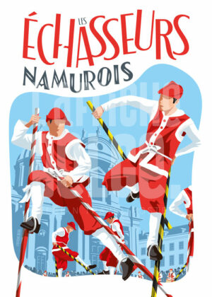 Poster Les Échasseurs Namurois - Namur