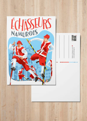 Postcard Les Échasseurs Namurois